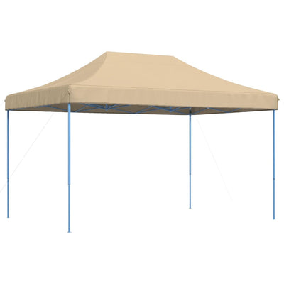 foldbart pop up-festtelt 440x292x315 cm beige