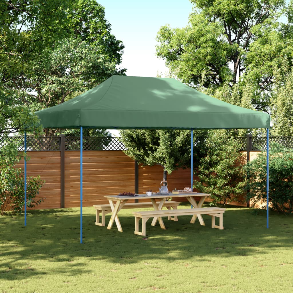 foldbart pop up-festtelt 440x292x315 cm grøn