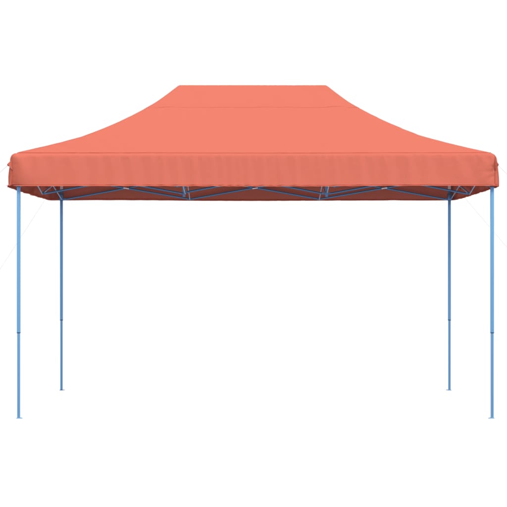 foldbart pop up-festtelt 440x292x315 cm terracotta