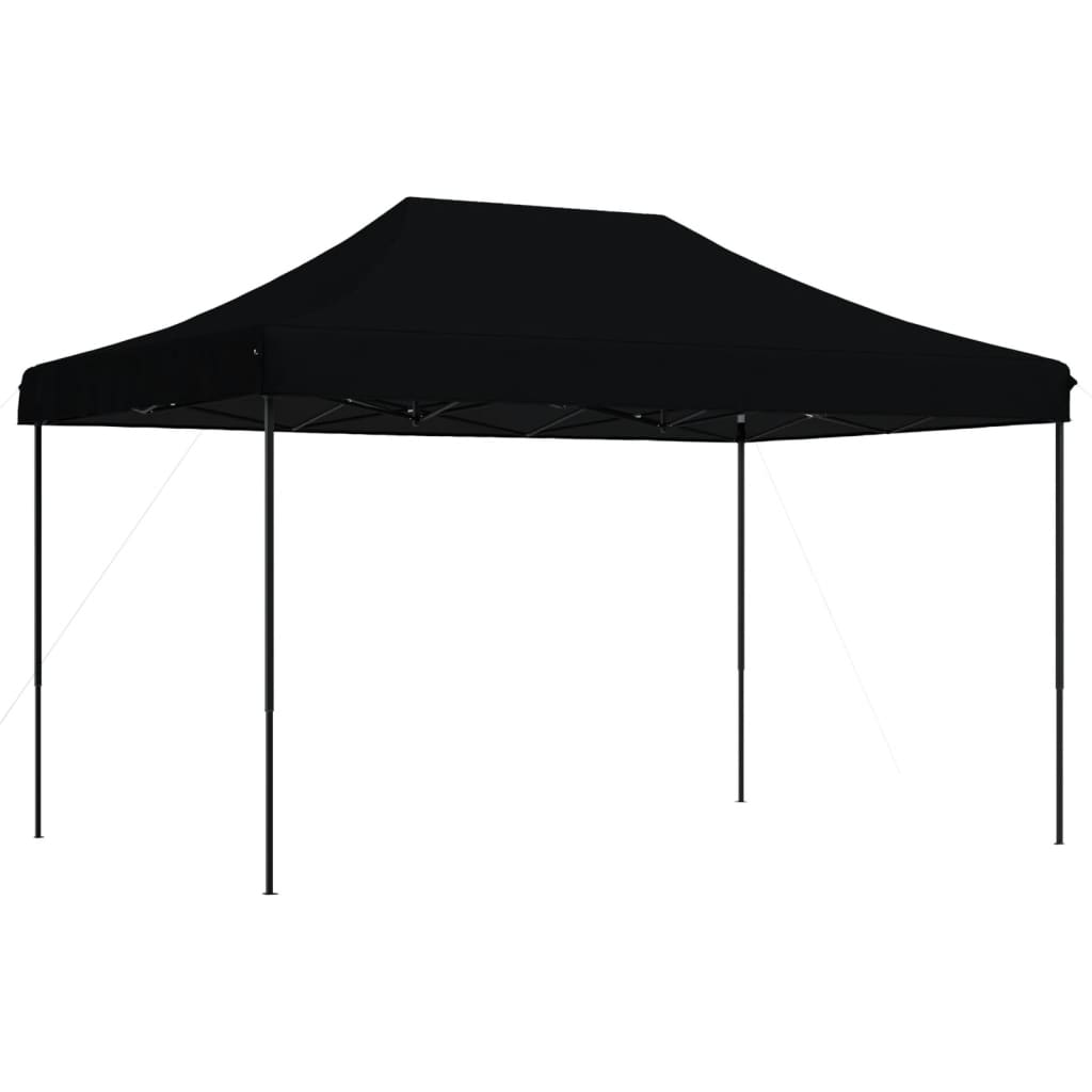 foldbart pop up-festtelt 440x292x315 cm sort