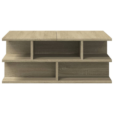 sofabord 70x70x29 cm konstrueret træ sonoma-eg