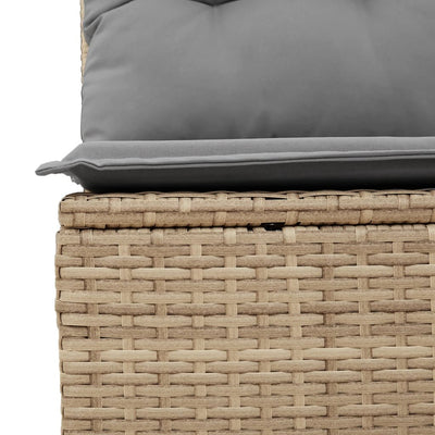 havesofasæt 12 dele med hynder polyrattan beige