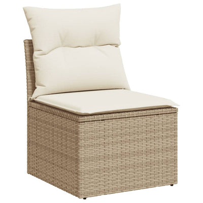 sofasæt til haven 3 dele med hynder polyrattan beige