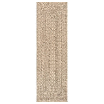 gulvtæppe ZIZUR 80x250 cm jute-look indendørs og udendørs