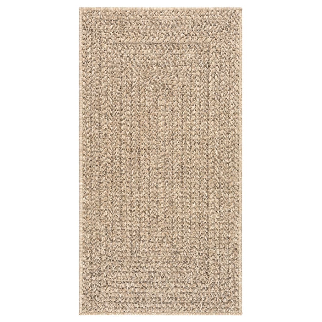 gulvtæppe ZIZUR 100x200 cm jute-look indendørs og udendørs