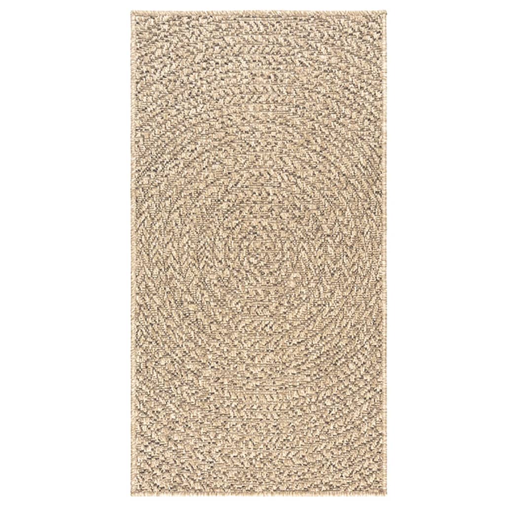 gulvtæppe ZIZUR 100x200 cm jute-look indendørs og udendørs