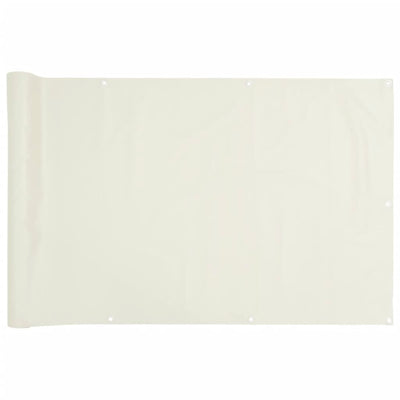 altanafskærmning 400x90 cm PVC hvid