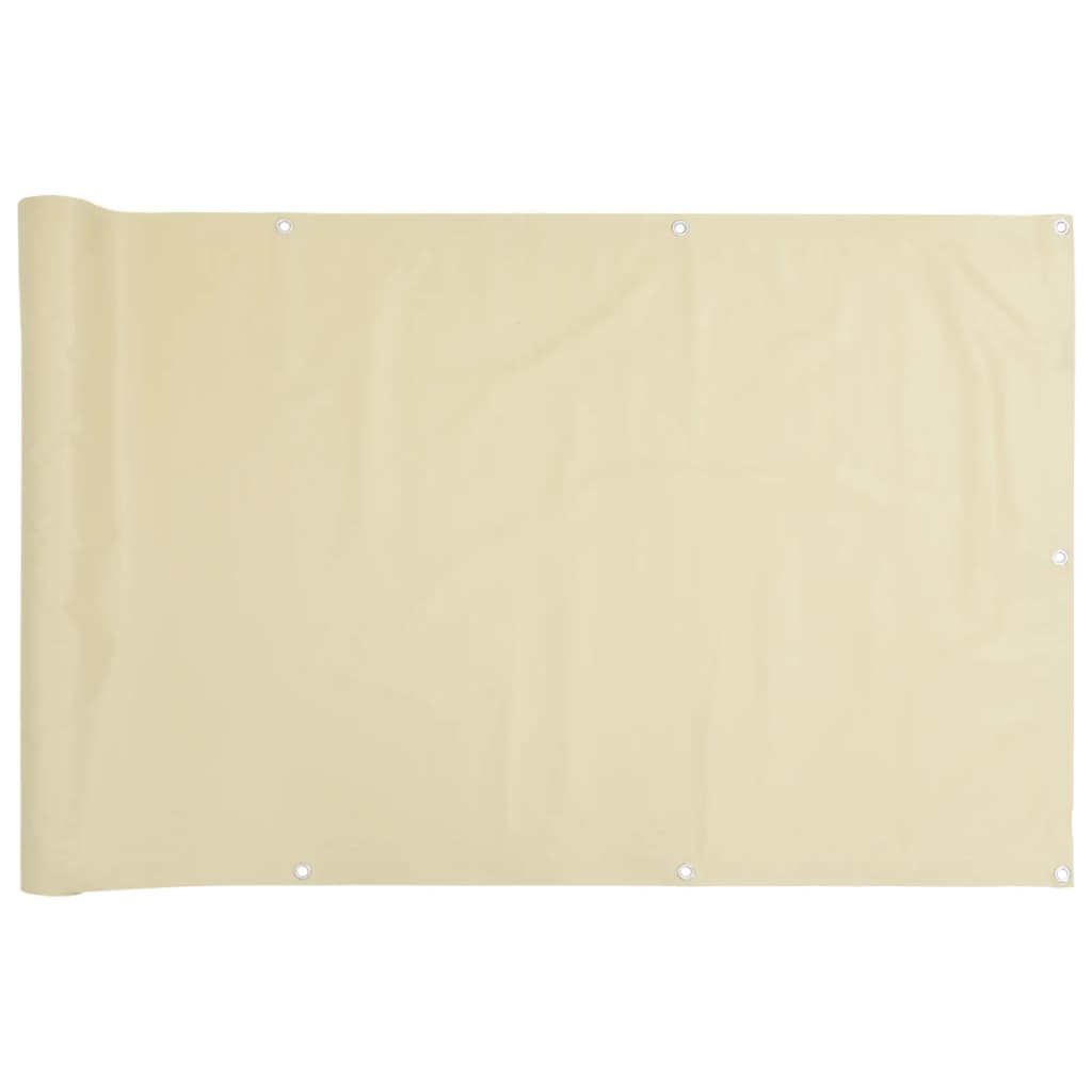 altanafskærmning 400x120 cm PVC cremefarvet