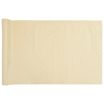 altanafskærmning 400x120 cm PVC cremefarvet