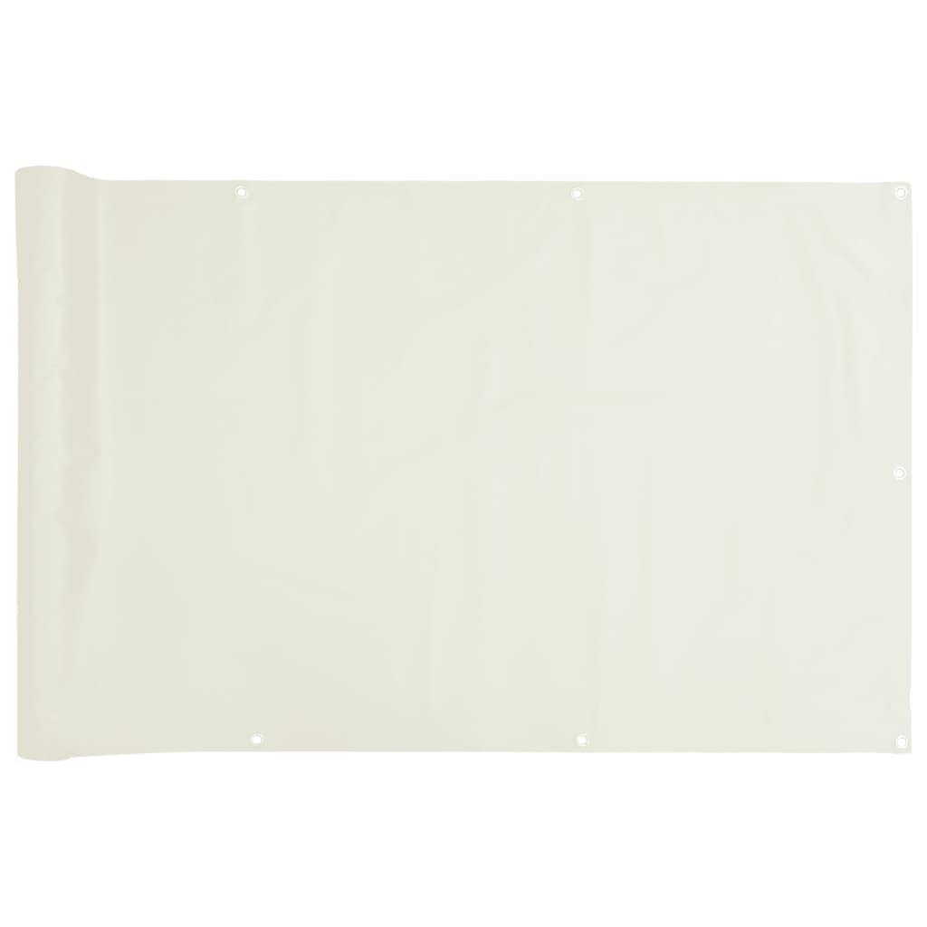 altanafskærmning 300x120 cm PVC hvid