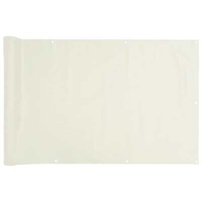 altanafskærmning 300x120 cm PVC hvid