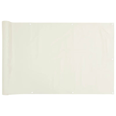 altanafskærmning 400x120 cm PVC hvid