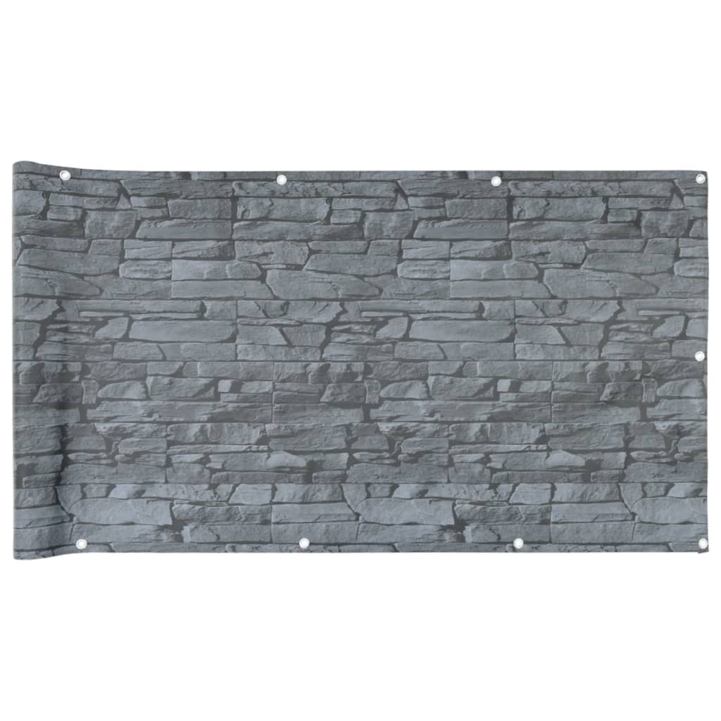 altanafskærmning 700x120 cm PVC stendesign grå