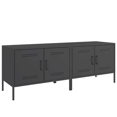 tv-borde 2 stk. 68x39x50,5 cm stål sort