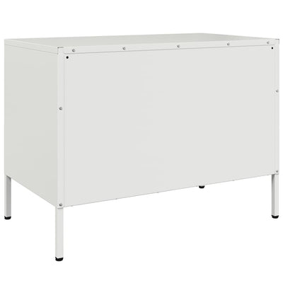 tv-borde 2 stk. 68x39x50,5 cm stål hvid