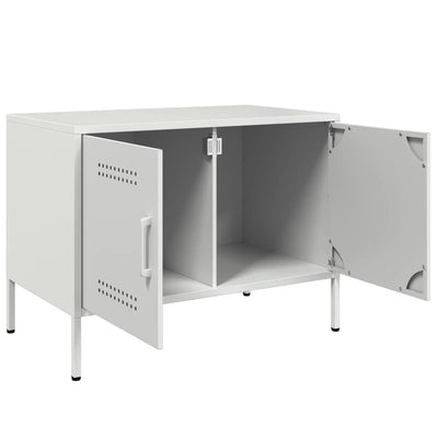 tv-borde 2 stk. 68x39x50,5 cm stål hvid