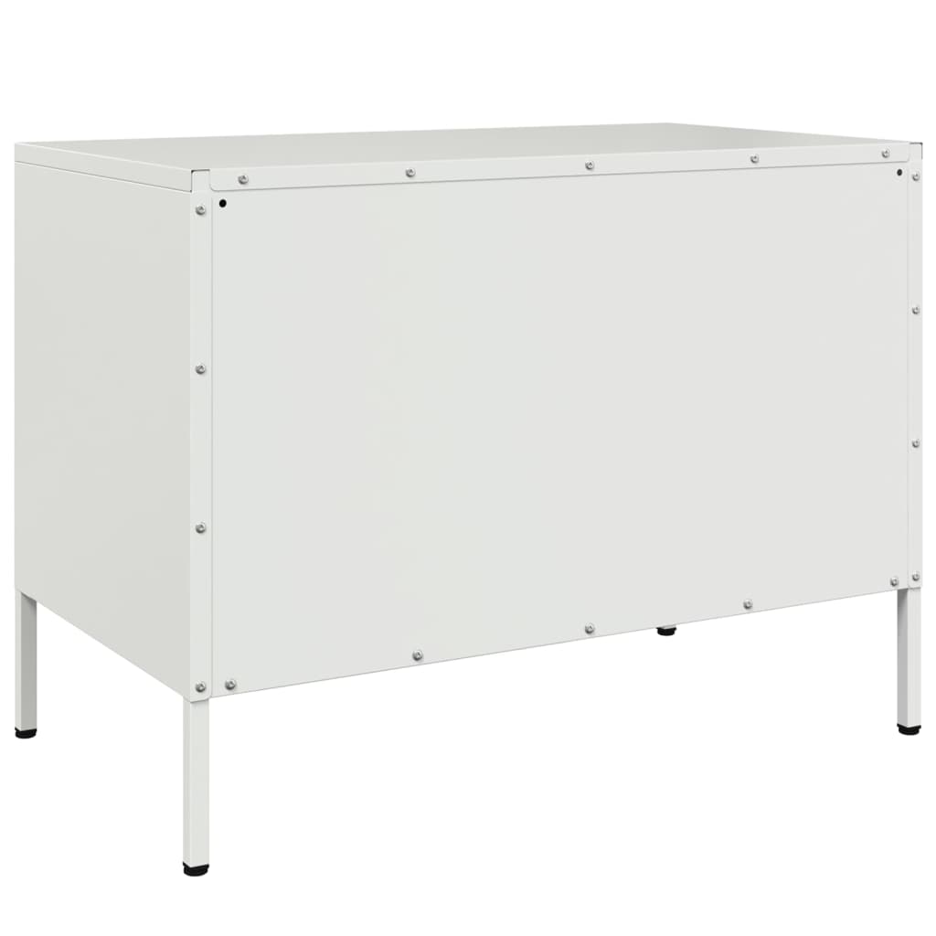 tv-borde 2 stk. 68x39x50,5 cm stål hvid