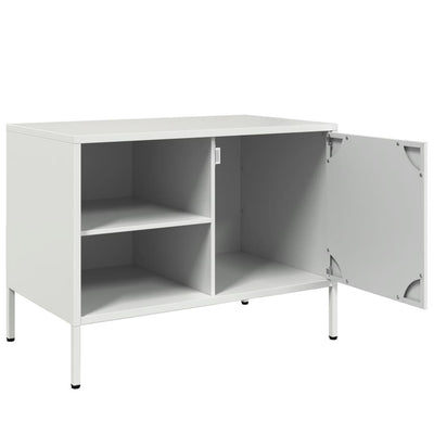 tv-borde 2 stk. 68x39x50,5 cm stål hvid