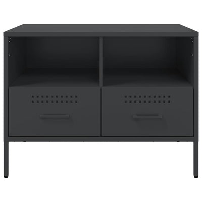 tv-borde 2 stk. 68x39x50,5 cm stål sort