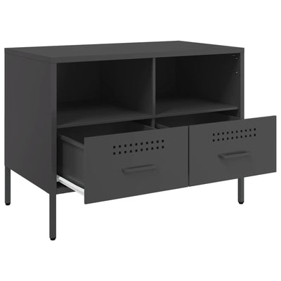 tv-borde 2 stk. 68x39x50,5 cm stål sort