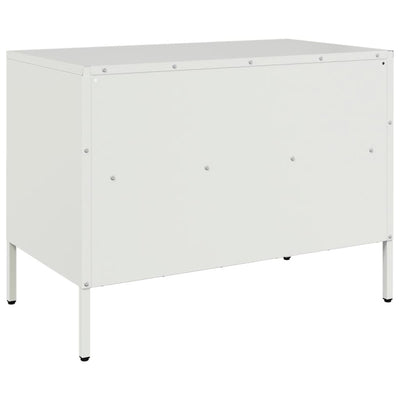 tv-borde 2 stk. 68x39x50,5 cm stål hvid