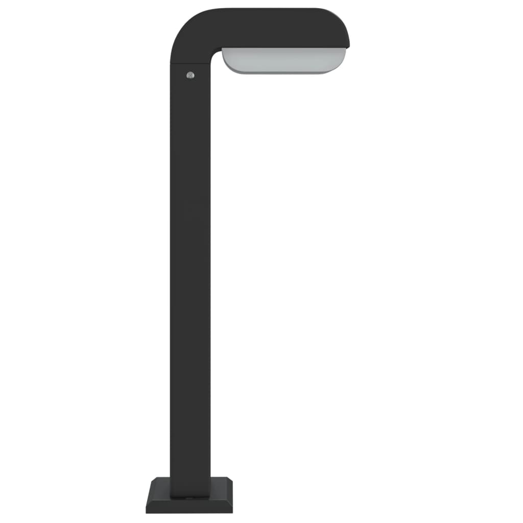 udendørs standerlamper 3 stk. 50 cm trykstøbt aluminium sort