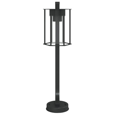 udendørs standerlampe 60 cm rustfrit stål sort