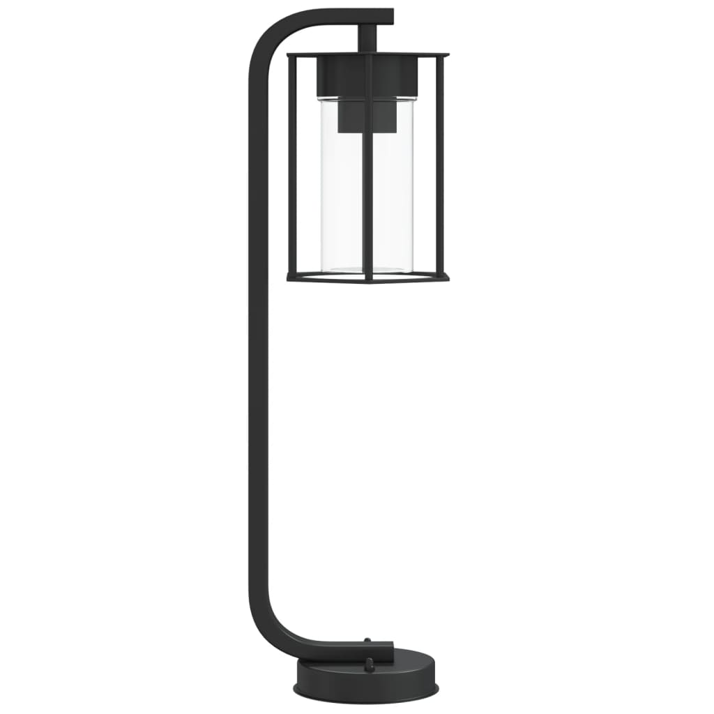 udendørs standerlampe 60 cm rustfrit stål sort