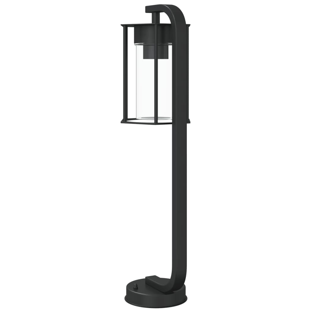 udendørs standerlampe 60 cm rustfrit stål sort