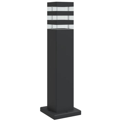 udendørs standerlampe 50 cm aluminium sort