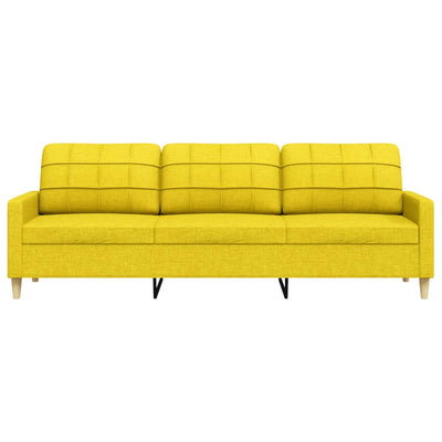 3-personers sofa 210 cm stof lysegul