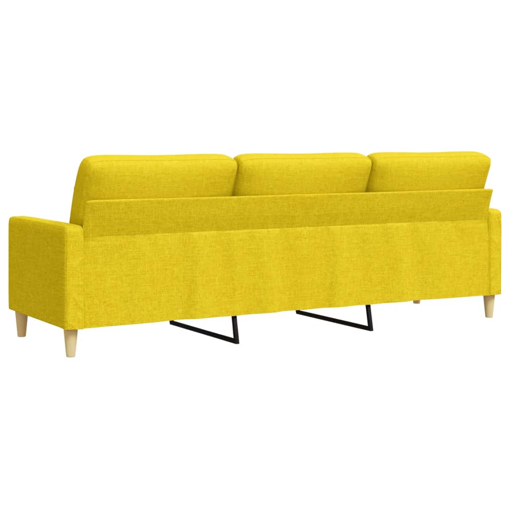 3-personers sofa 210 cm stof lysegul