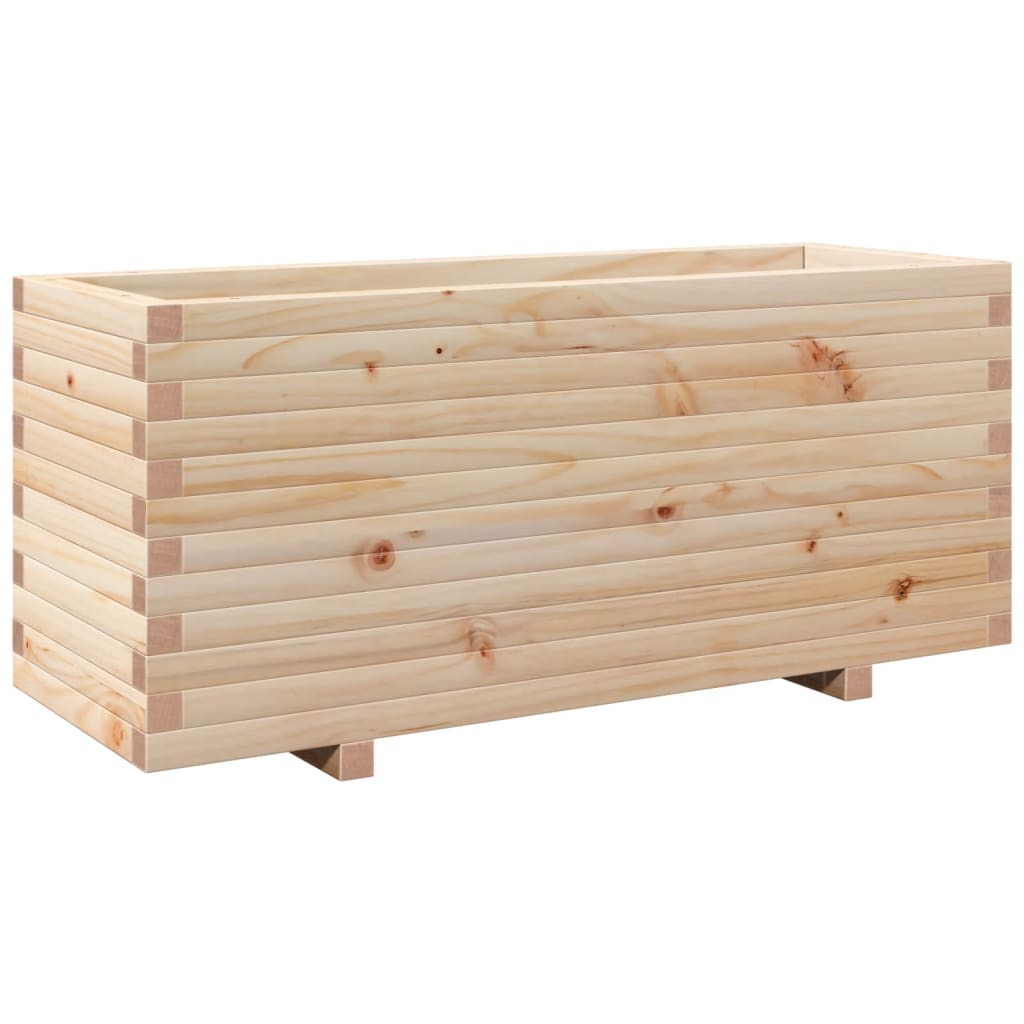 plantekasse 110x40x49,5 cm massivt fyrretræ