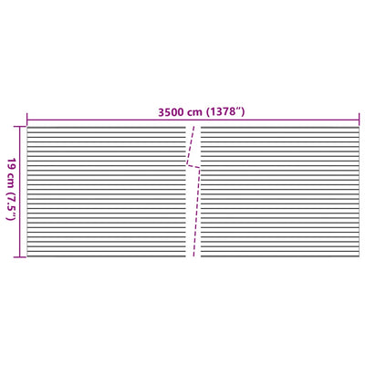 haveafskærmninger 4 stk. 35x0,19 m PVC stendesign grå