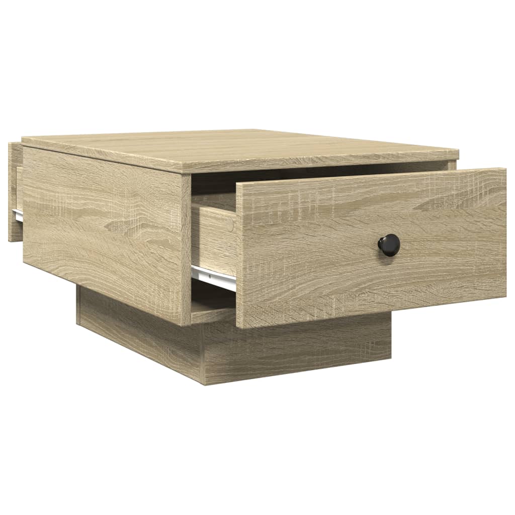 sofabord 60x45x31 cm konstrueret træ sonoma-eg