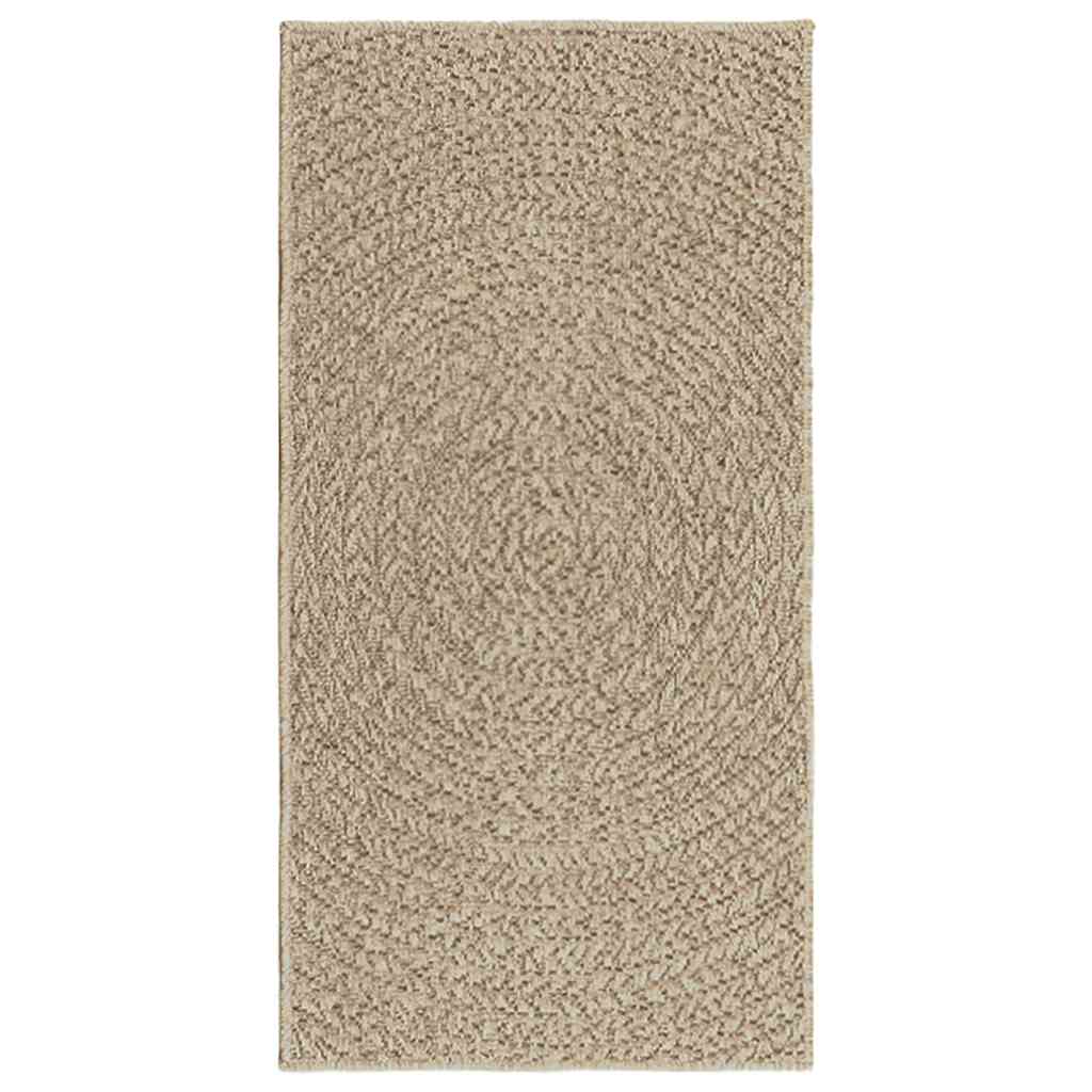 gulvtæppe ZIZUR beige 60x110 cm jute-look indendørs og udendørs