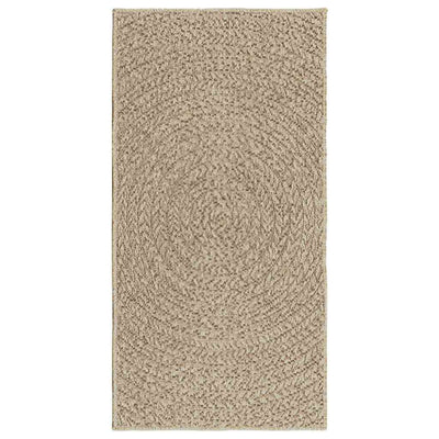 gulvtæppe ZIZUR beige 60x110 cm jute-look indendørs og udendørs