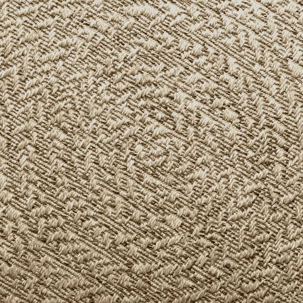 gulvtæppe ZIZUR beige 60x110 cm jute-look indendørs og udendørs