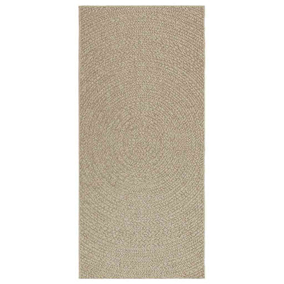 gulvtæppe ZIZUR beige 100x200cm jute-look indendørs og udendørs