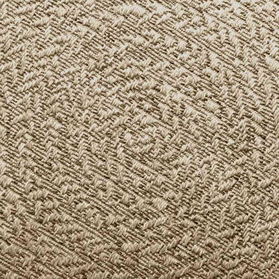 gulvtæppe ZIZUR beige 200x200cm jute-look indendørs og udendørs