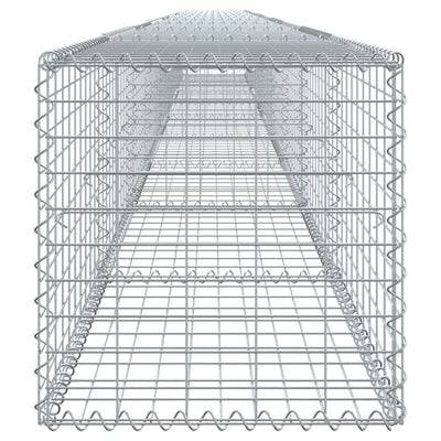 gabionkurv med cover 900x50x50 cm galvaniseret jern