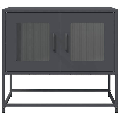 tv-bord 68x39x60,5 cm koldvalset stål antracitgrå