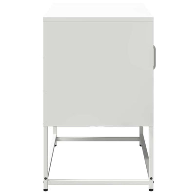 tv-bord 68x39x60,5 cm stål hvid