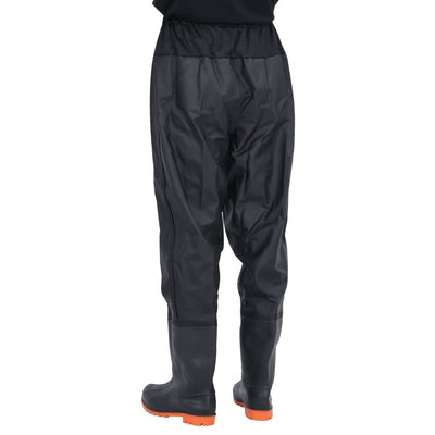 waist waders med støvler str. 45 sort