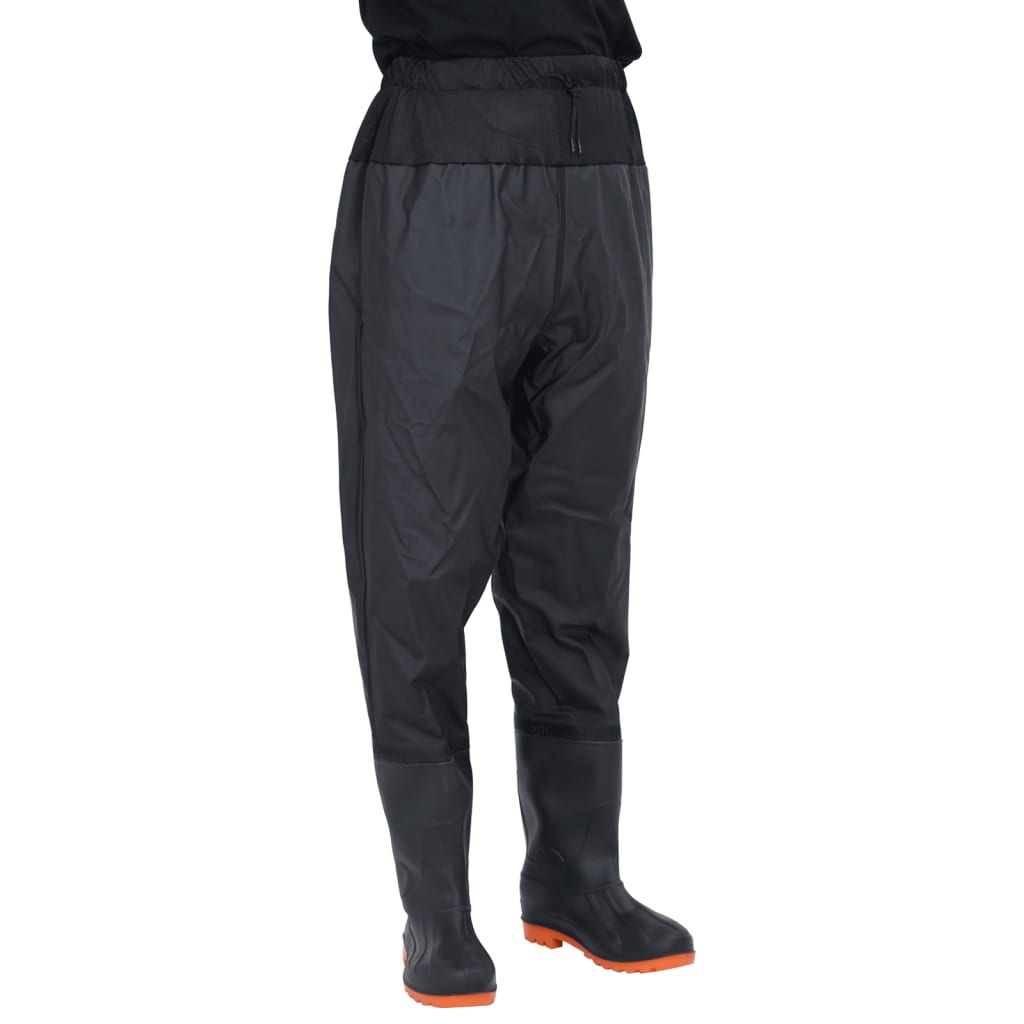 waist waders med støvler str. 46 sort