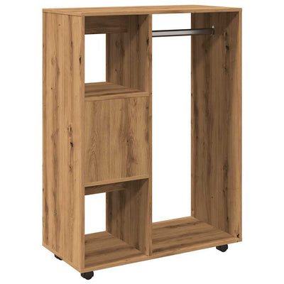 garderobe 80x40x110 cm konstrueret træ kunsteg