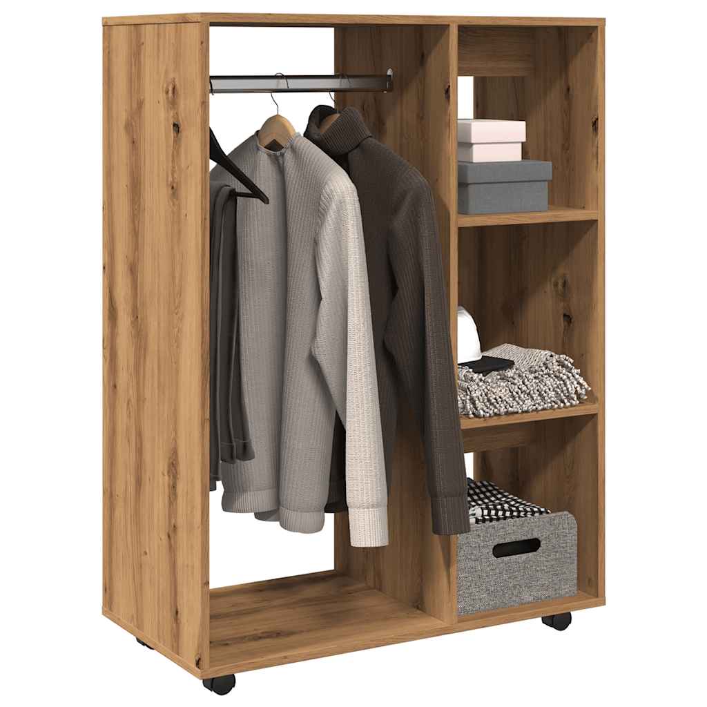 garderobe 80x40x110 cm konstrueret træ kunsteg