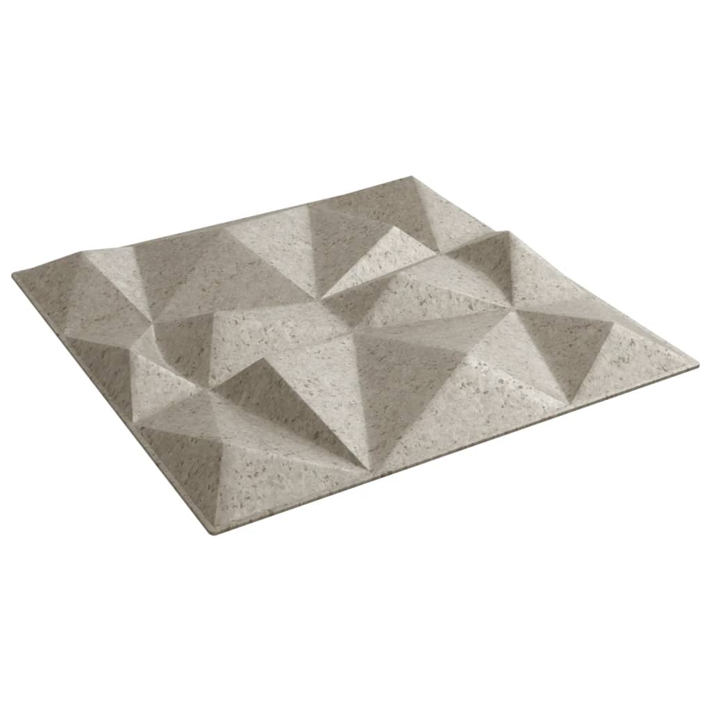 vægpaneler 12 stk. 50x50 cm 3 m² XPS diamant beton