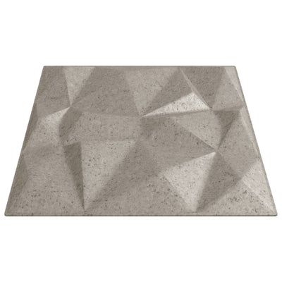 vægpaneler 12 stk. 50x50 cm 3 m² XPS diamant beton