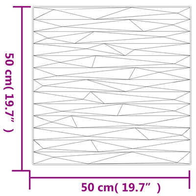 vægpaneler 24 stk. 50x50 cm 6 m² XPS sten beton